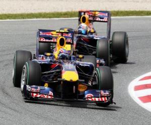 Puzzle Mark Webber - Red Bull - Βαρκελώνη 2010